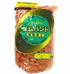 輪ゴム ＃40-10 アメ色 500ｇ 1袋