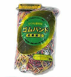輪ゴム ＃16 MIX色 500ｇ 1袋