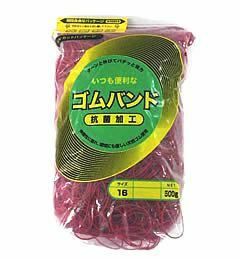 輪ゴム ＃12 赤色 500ｇ 1袋