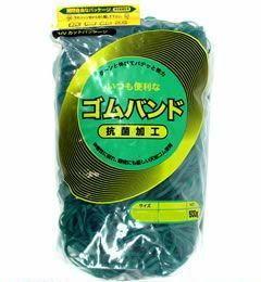 輪ゴム ＃12-2 ミドリ色 500ｇ×40袋(１カートン20ｋｇ)