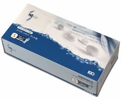 ニトリルシルクゴム手袋　パウダー無ブルーカラー　サイズＳ　１００枚入り１箱