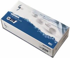 ニトリルシルクゴム手袋サイズMパウダー無ホワイトカラー１００枚入り１箱